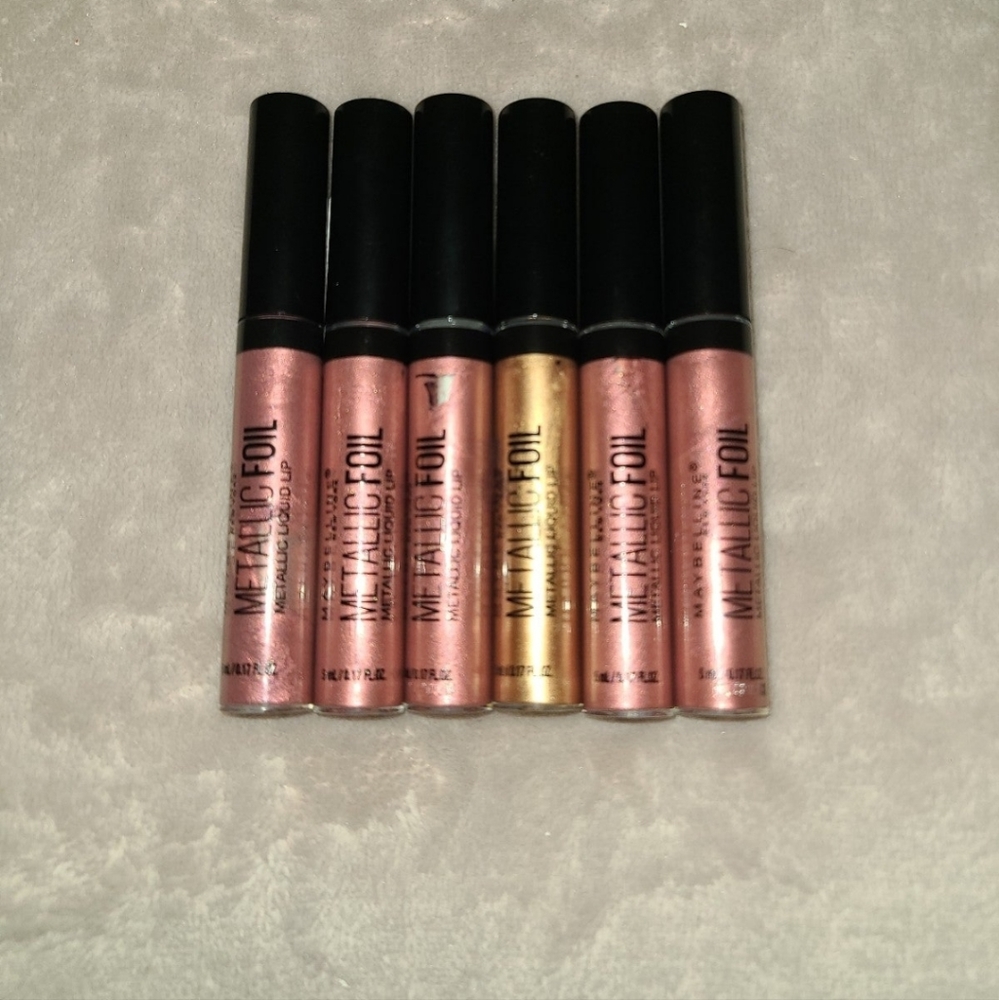 Maybelline Metallic Foil Liquid Lip Bundle